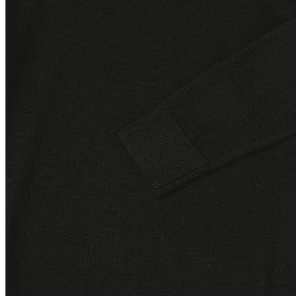 Long-Sleeve Lightweight Crewneck Sweater, Black, Small - Picture 4 of 8